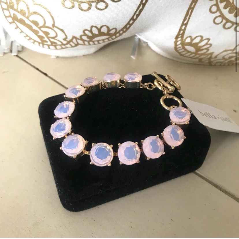 New Pink Iridescent Gem Link Bella Jack Bracelet